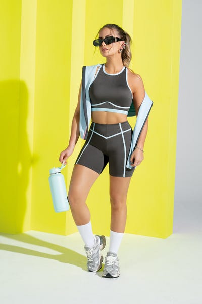 CONJUNTO X 2 TOP - CICLISTA Gris