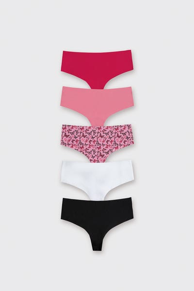 PANTY X 5 CACHETERO Multicolor