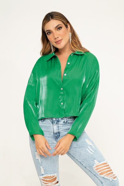 CAMISA MANGA LARGA Verde