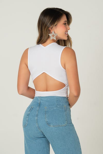 CAMISETA MANGA SISA Blanco