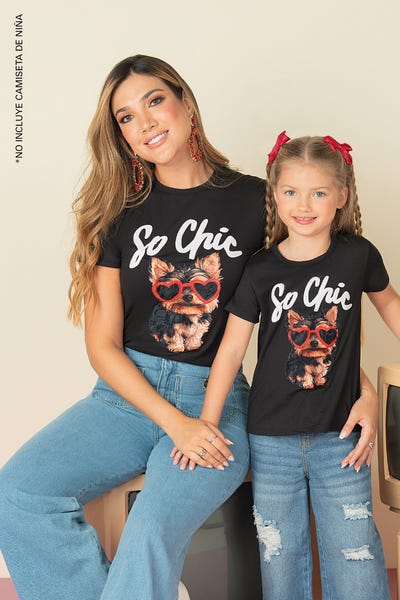 CAMISETA MANGA CORTA CUELLO REDONDO Negro