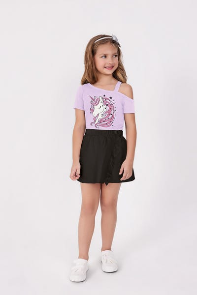 CONJUNTO X 2 CAMISETA - FALDA Multicolor