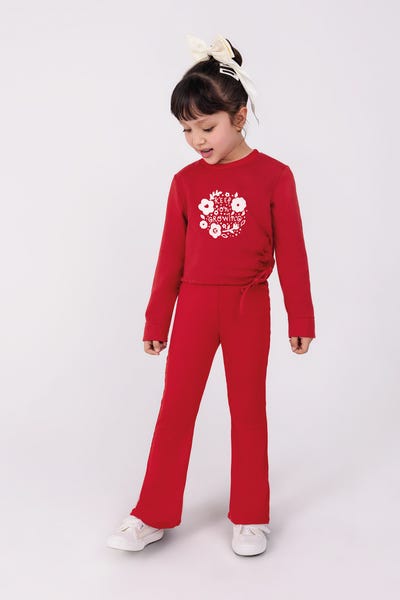 CONJUNTO X 2 BUZO-LEGGINGS Rojo