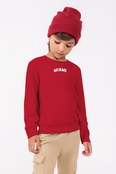 BUZO MANGA LARGA Rojo