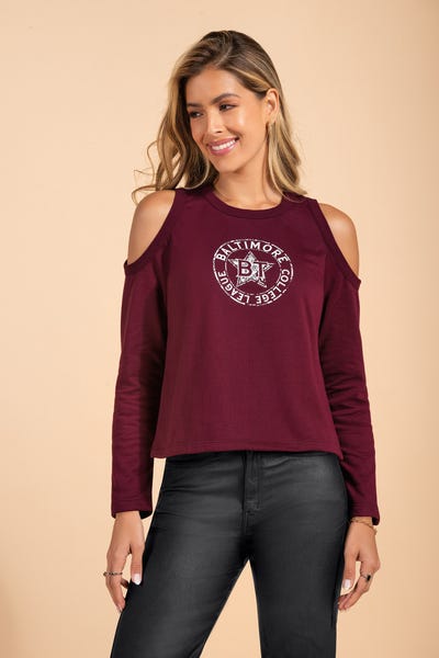 BUZO MANGA LARGA Morado