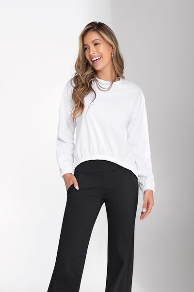 BUZO MANGA LARGA Blanco