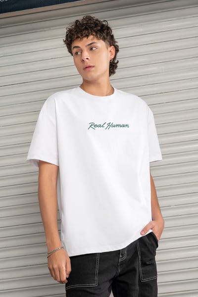 CAMISETA MANGA CORTA CUELLO REDONDO Blanco