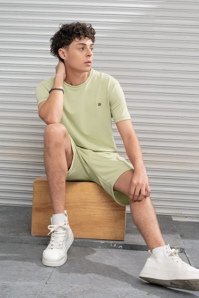 CONJUNTO X 2 CAMISETA - BERMUDA Verde