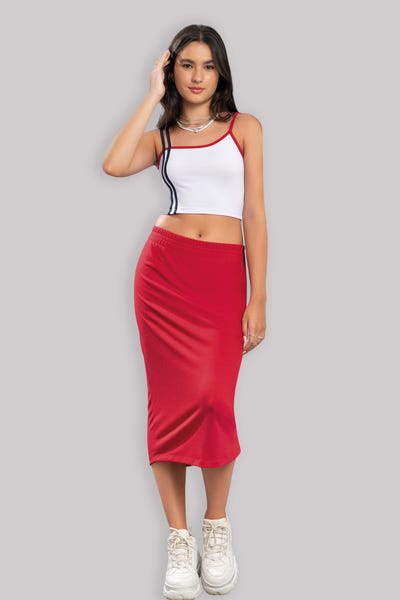 CONJUNTO X 2 CROPTOP - FALDA Multicolor